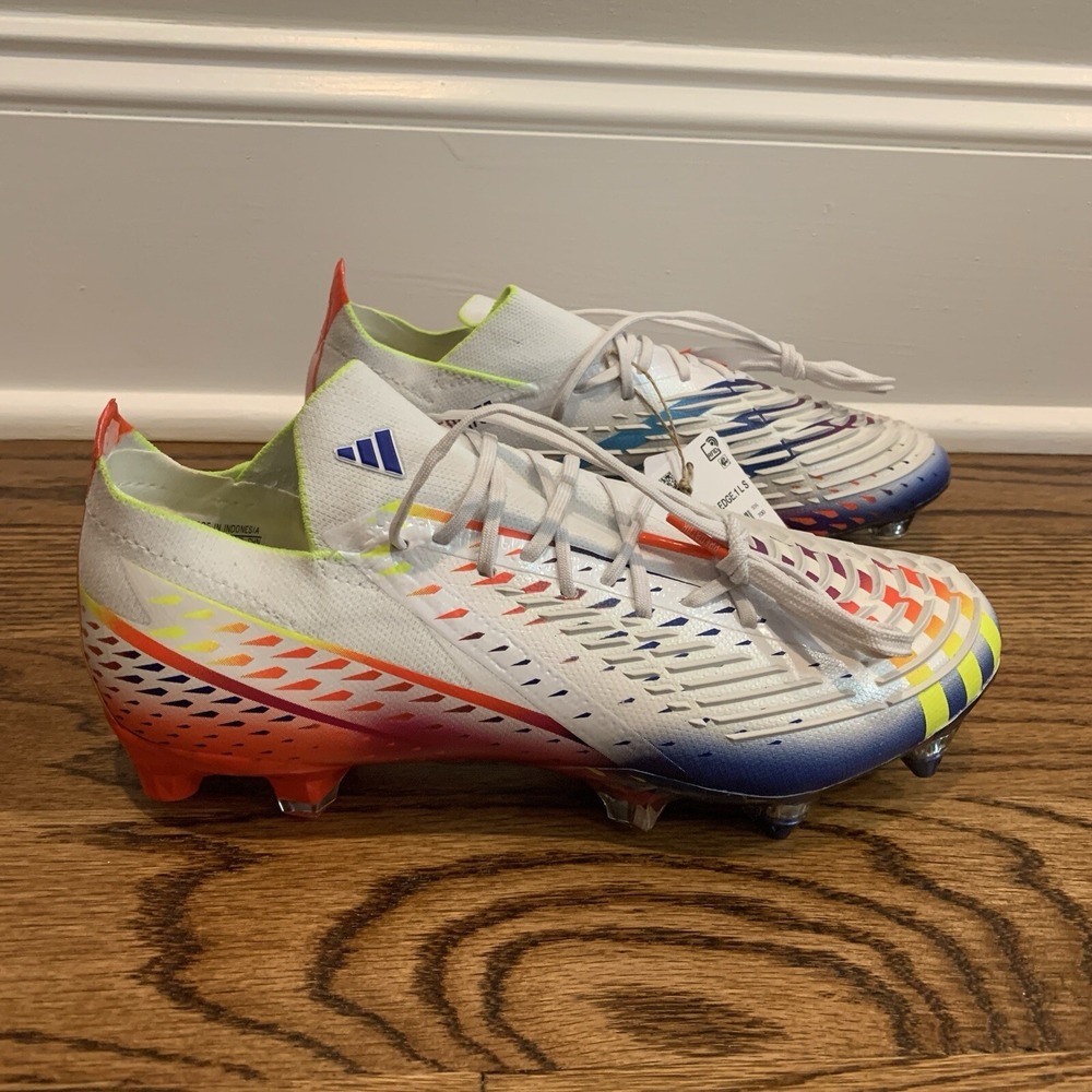 Adidas White Solar Predator Edge.1 Low SG Soccer Cleats Men's Size 6 GW1014